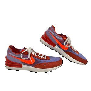 Nike Orange Purple Athletic Waffle One Team Sneakers | Size 10